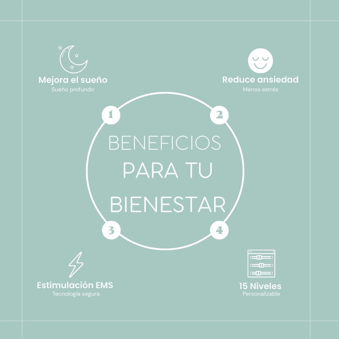 Dispositivo Portátil de Relajación y Bienestar con Tecnología EMS – Ayuda Natural para el Sueño y Reducción de Estrés