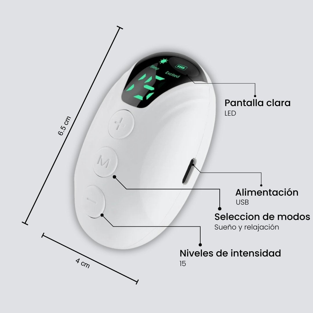 Dispositivo Portátil de Relajación y Bienestar con Tecnología EMS – Ayuda Natural para el Sueño y Reducción de Estrés