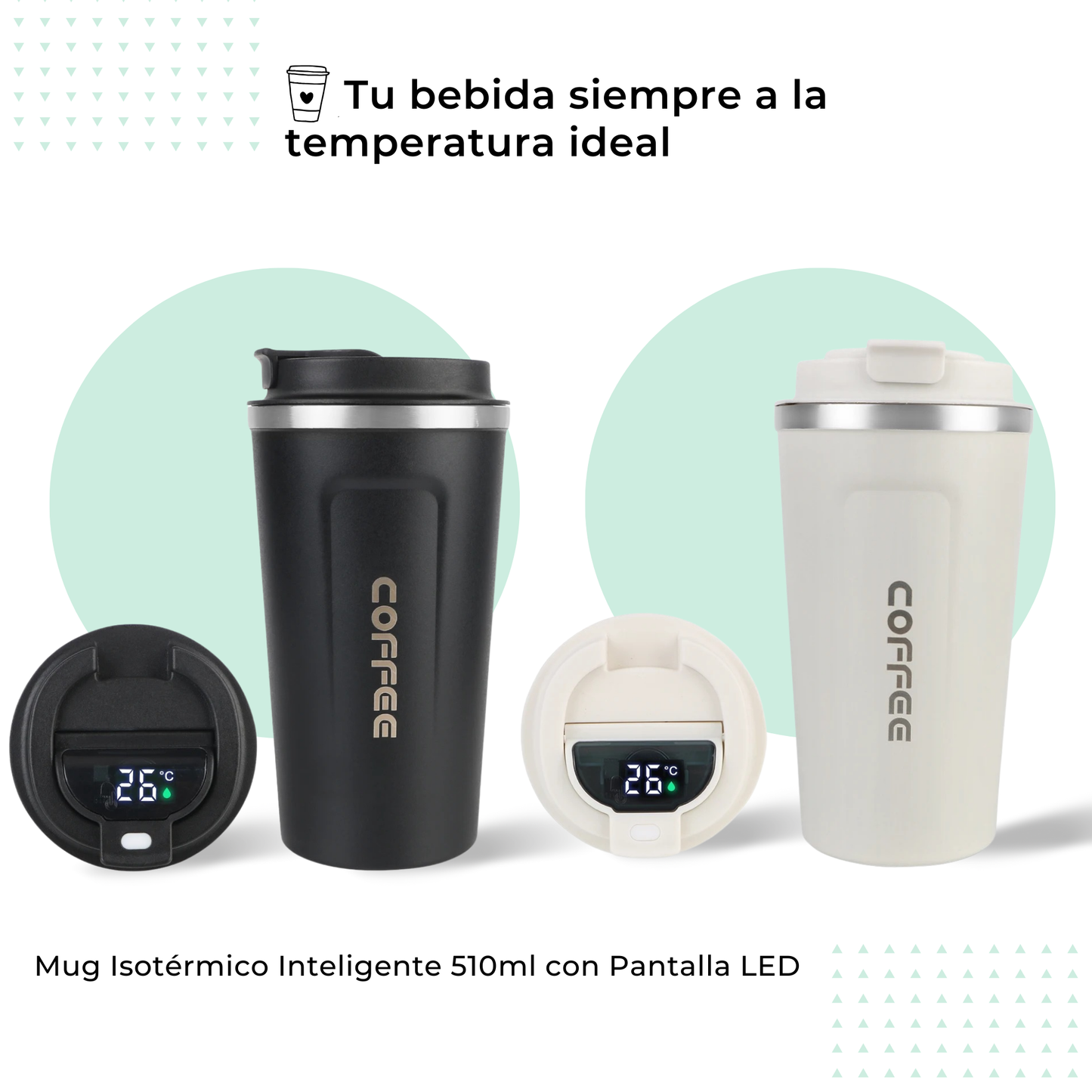 Mug Isotérmico Inteligente con Pantalla LED – 510ml