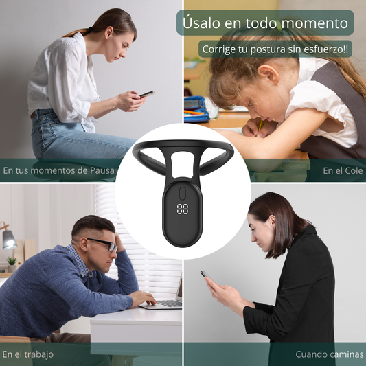 Entrenador de Postura Inteligente con Recordatorio Vibratorio